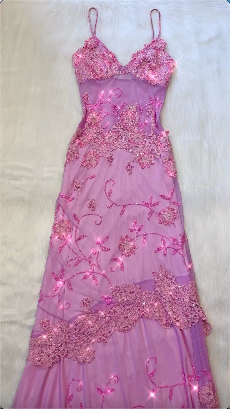 Beautiful A Line Spaghetti Straps Pink Long Prom Dresses Backless Tulle Evening Gowns P2315