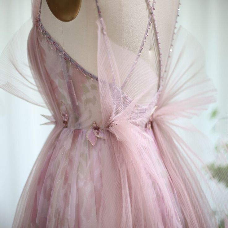Spaghetti Straps Backless Formal Prom Dresses for Wedding Party P1942