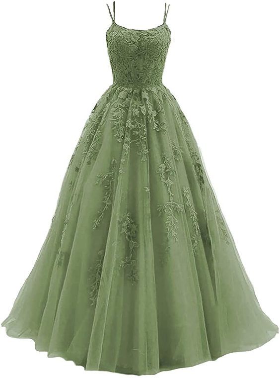 Beautiful Tulle with Lace Applique Formal Gown Evening Prom Dress P2058