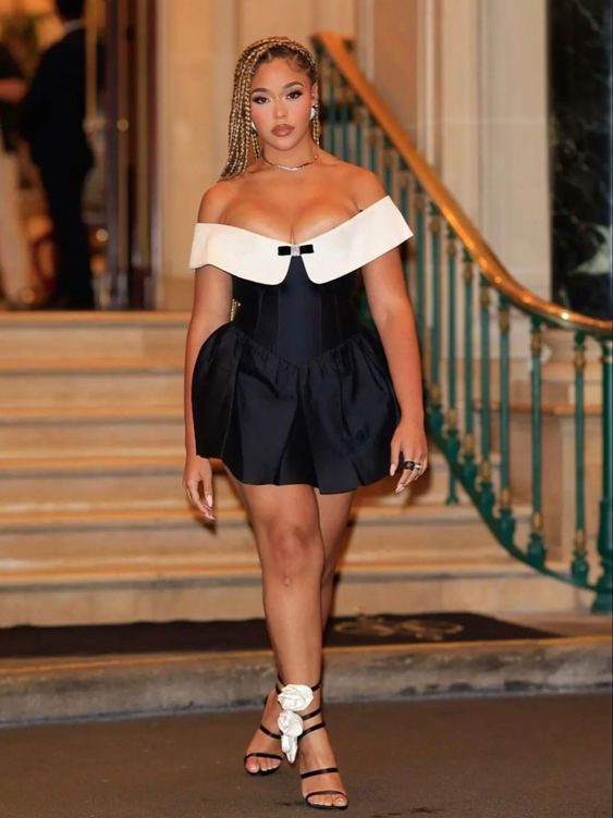 Sexy A line Off The Shoulder Black Short Homecoming Dress P2256