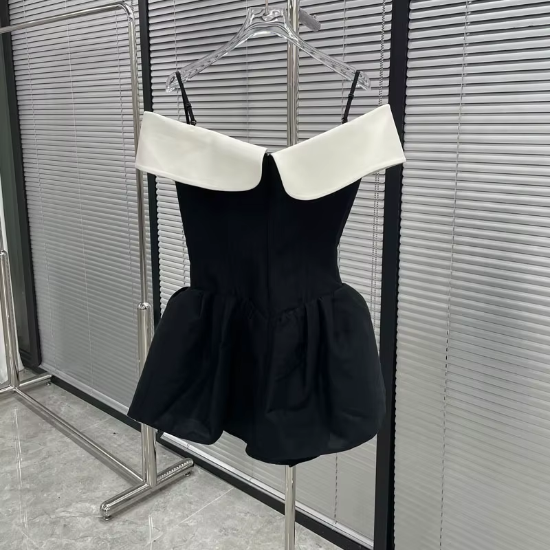Sexy A line Off The Shoulder Black Short Homecoming Dress P2256