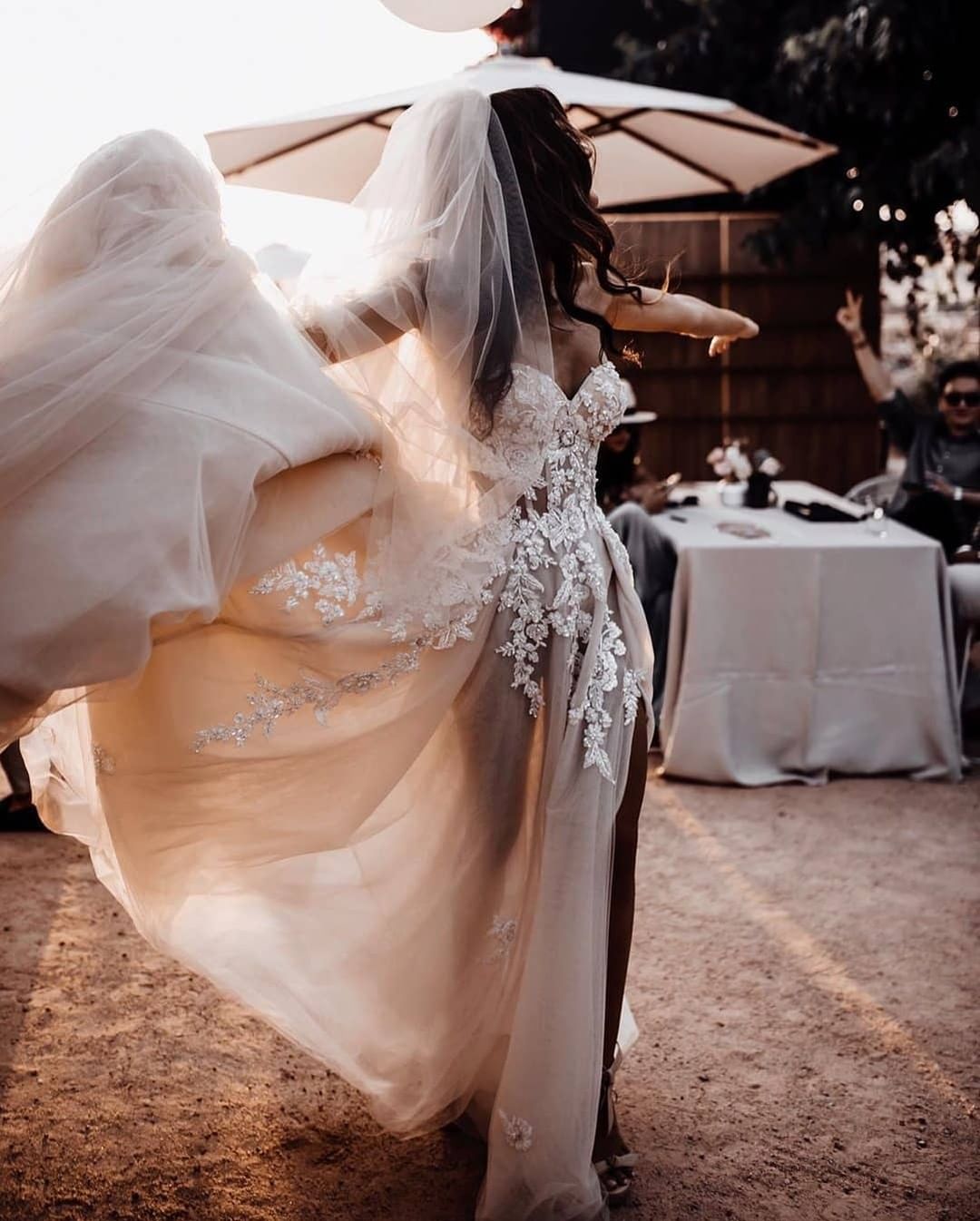 Chic Long A-line Sweetheart 3D Floral Wedding Dress with Lace Tulle