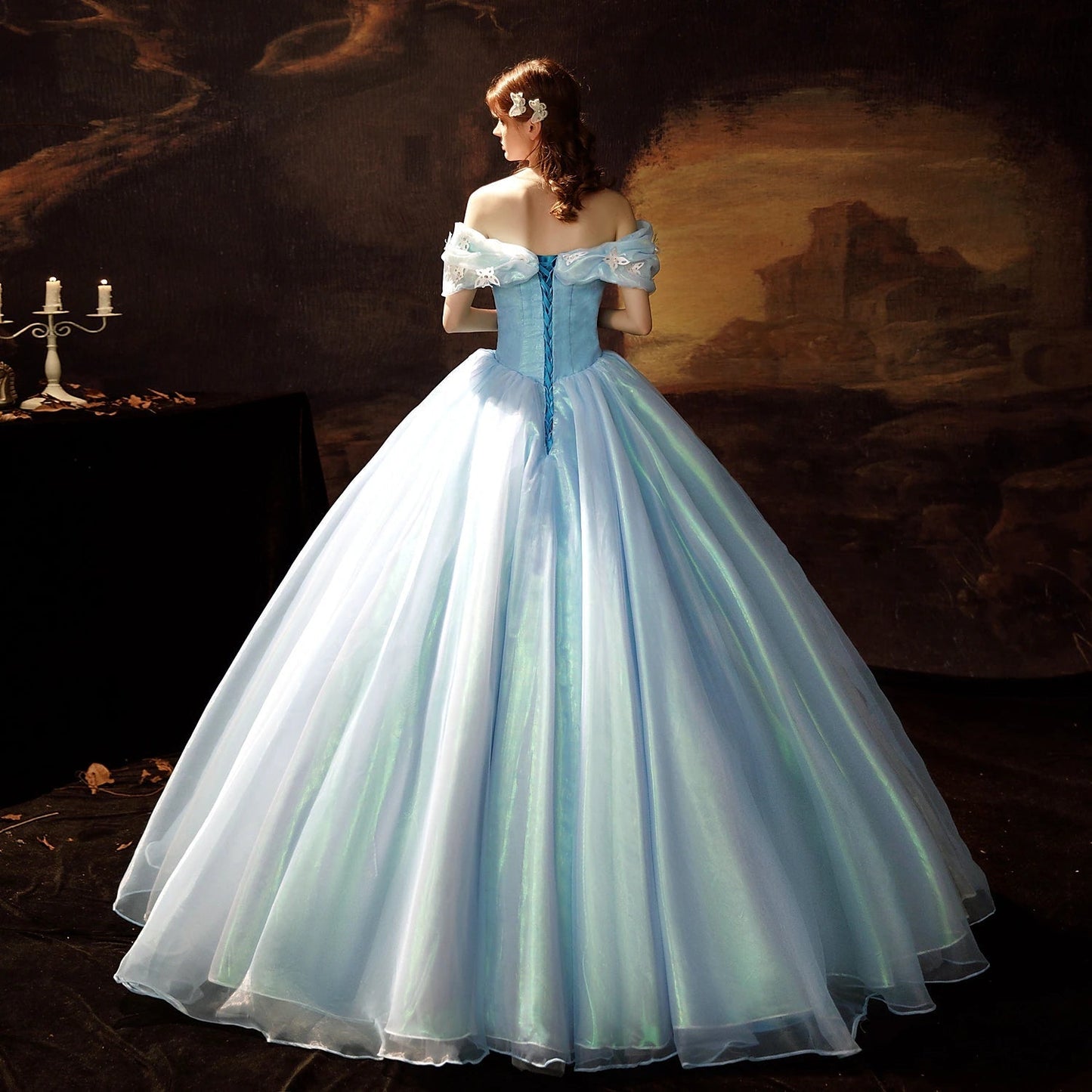 Princess Shakespeare Gothic Rococo Vintage Inspired Princess Dress Party Costume Masquerade Prom Dress Women's Costume Vintage Cosplay Party Masquerade Wedding Party