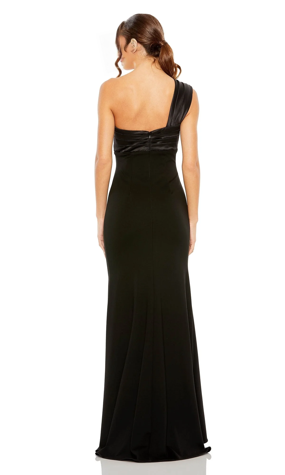 One shoulder long off the shoulder butterfly end with waistline Prom dress