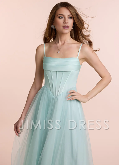 Jimiss - off shoulder collar sheer strapless and floor length Prom dress