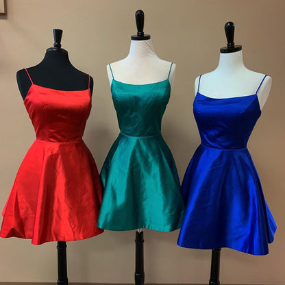 Simple Straps Short Homecoming Dress