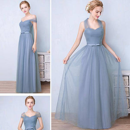Double V Cut Pleated Bow Tie Bridesmaid Dress - RongMoon