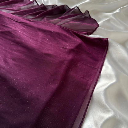 Charming Purple Gradient Long Prom Dress Wed Dress Formal Gown