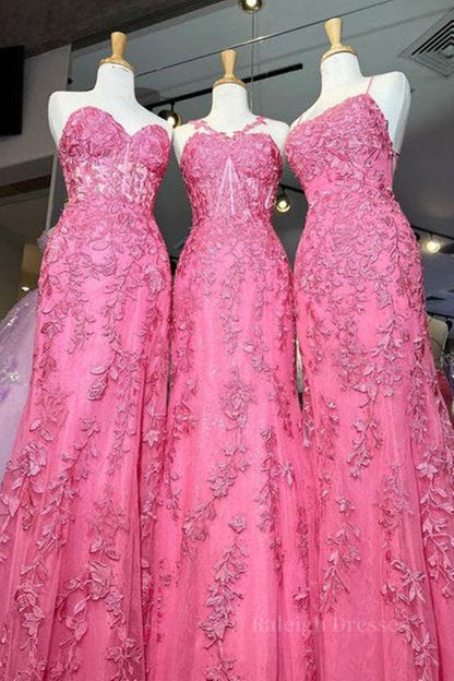 Mermaid Hot Lace Long Prom Dress, Long Hot Formal Graduation Evening Dress P2320