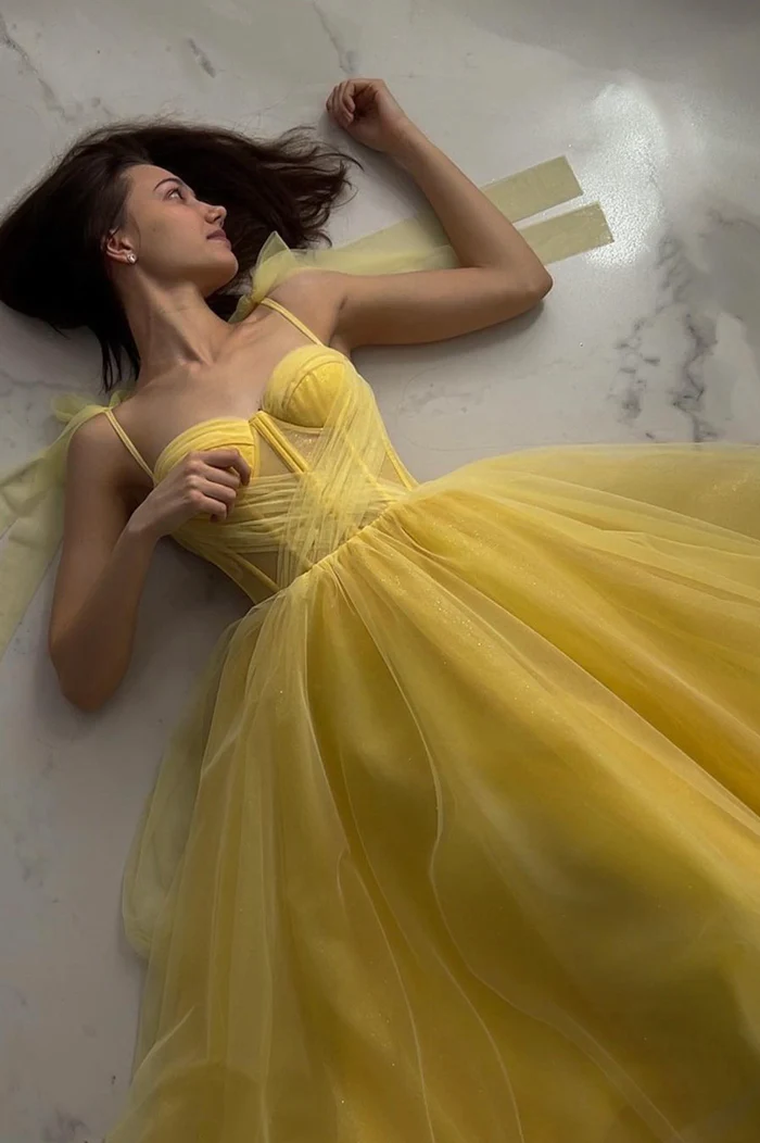 Cute Spaghetti Strap Prom Dress Evening Dresses P2232