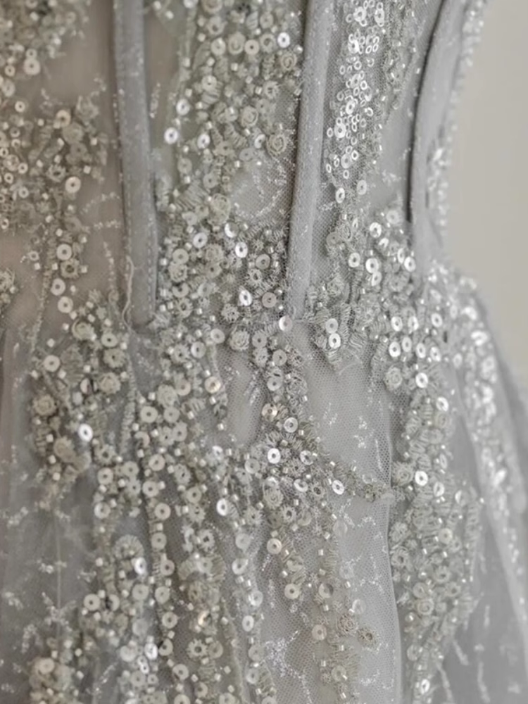 Pretty A line Off The Shoulder Sequin Long Evening Party Dress Prom Dresses PD0056
