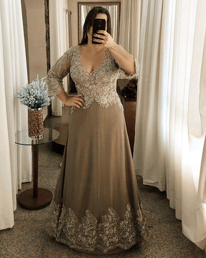 Elegant Mother Of The Groom Dresses With Sleeves