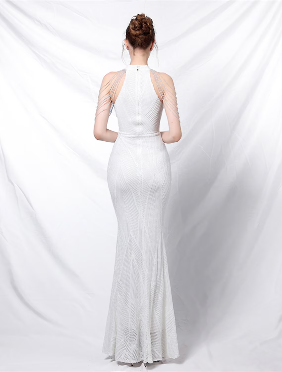 Prom Dresses Sparkle Shine Dress Formal Floor Length Sleeveless Sequined with