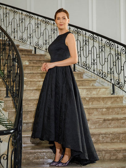 Aimishang A-Line/Princess Lace Applique Scoop Sleeveless Asymmetrical Mother of the Bride Dresses